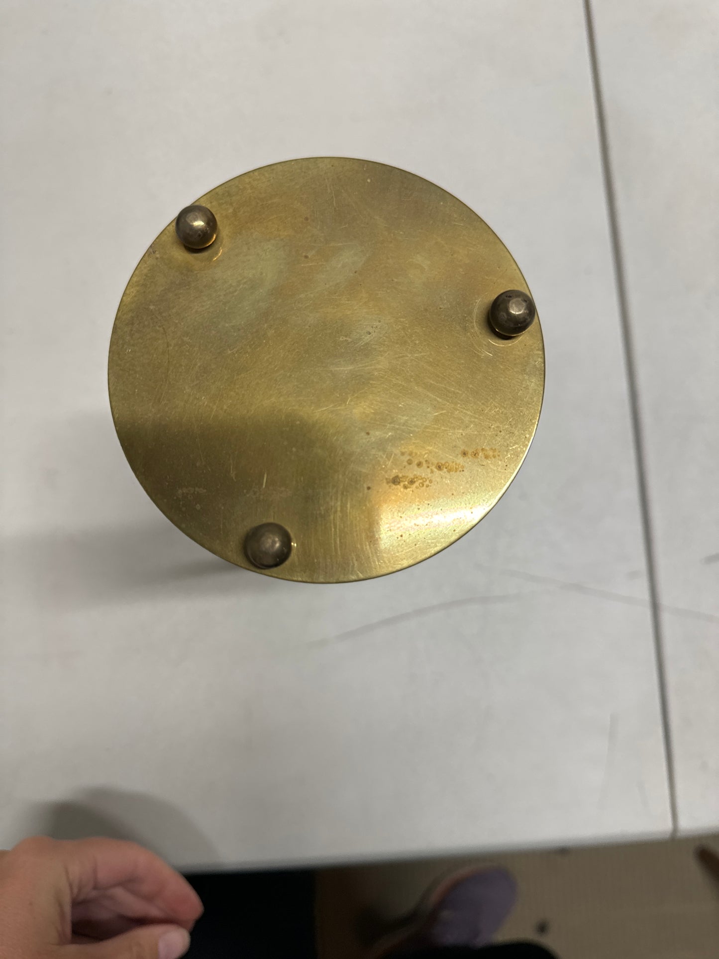 Vintage 10" Brass Hourglass