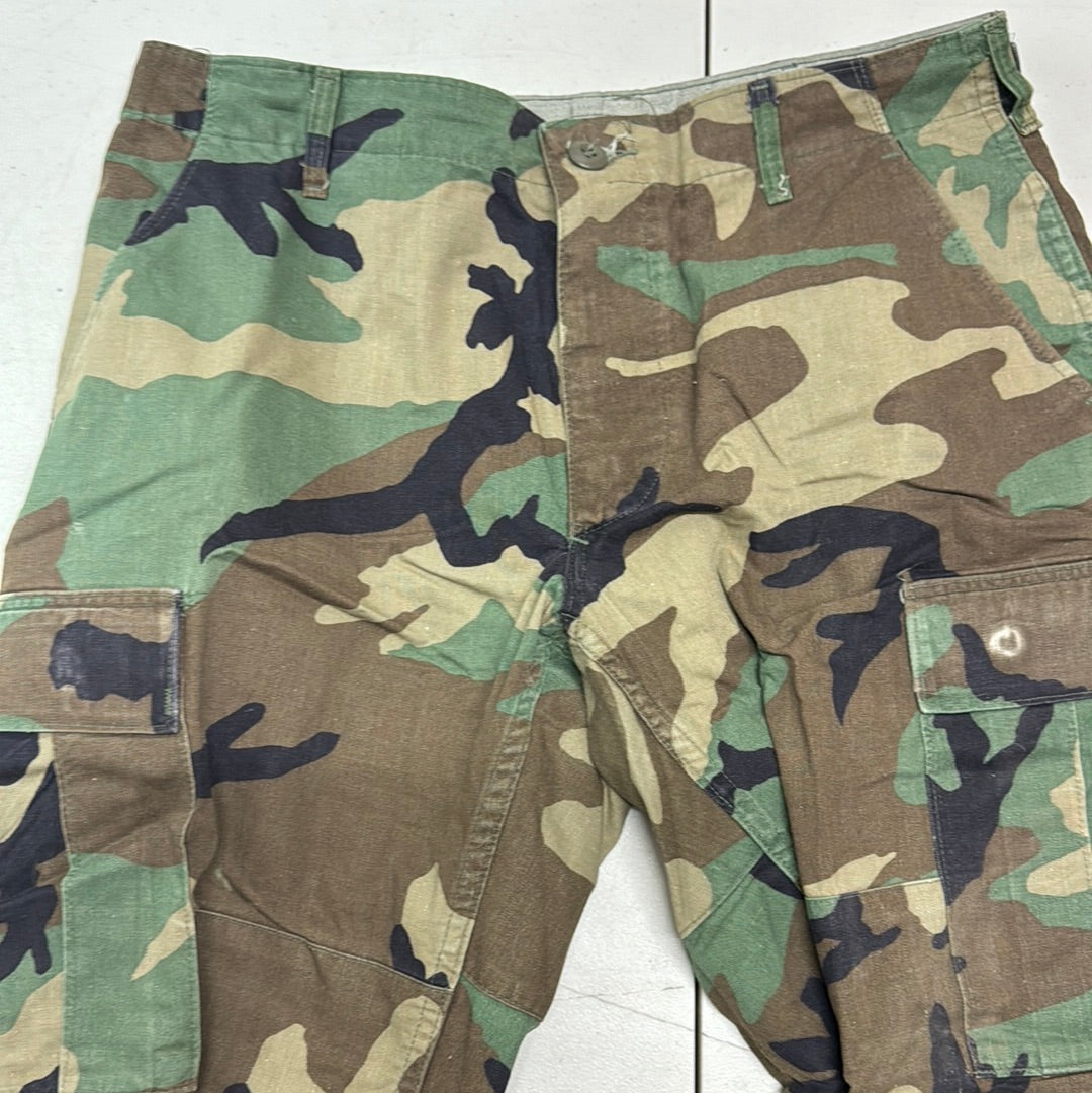 US Army Camo Cargo Pants Size Medium X-Short