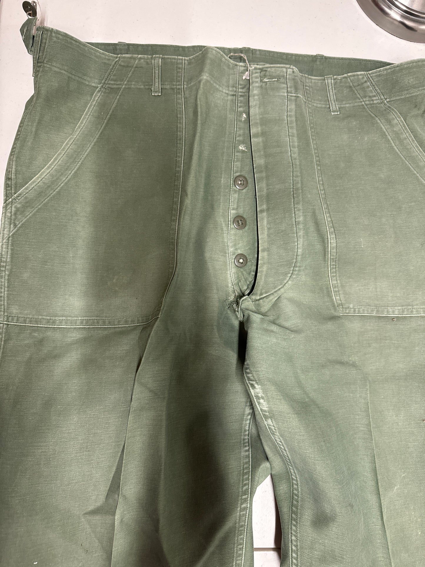 US Military Vintage Sateen Pants 42" X 33"