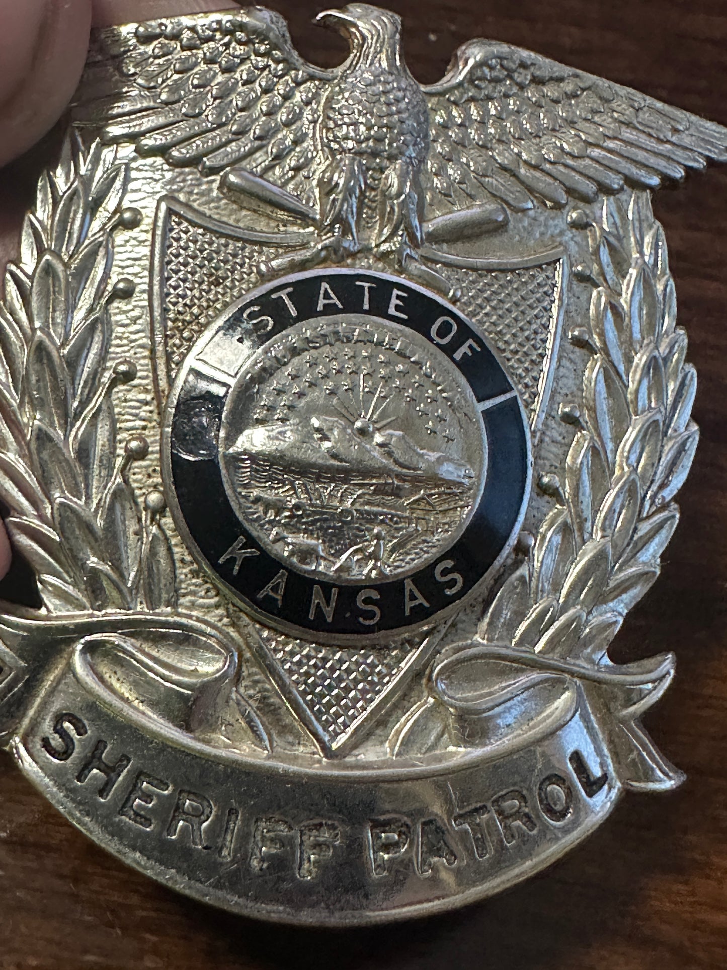 Vintage Kansas Sheriff Patrol Hat Badge