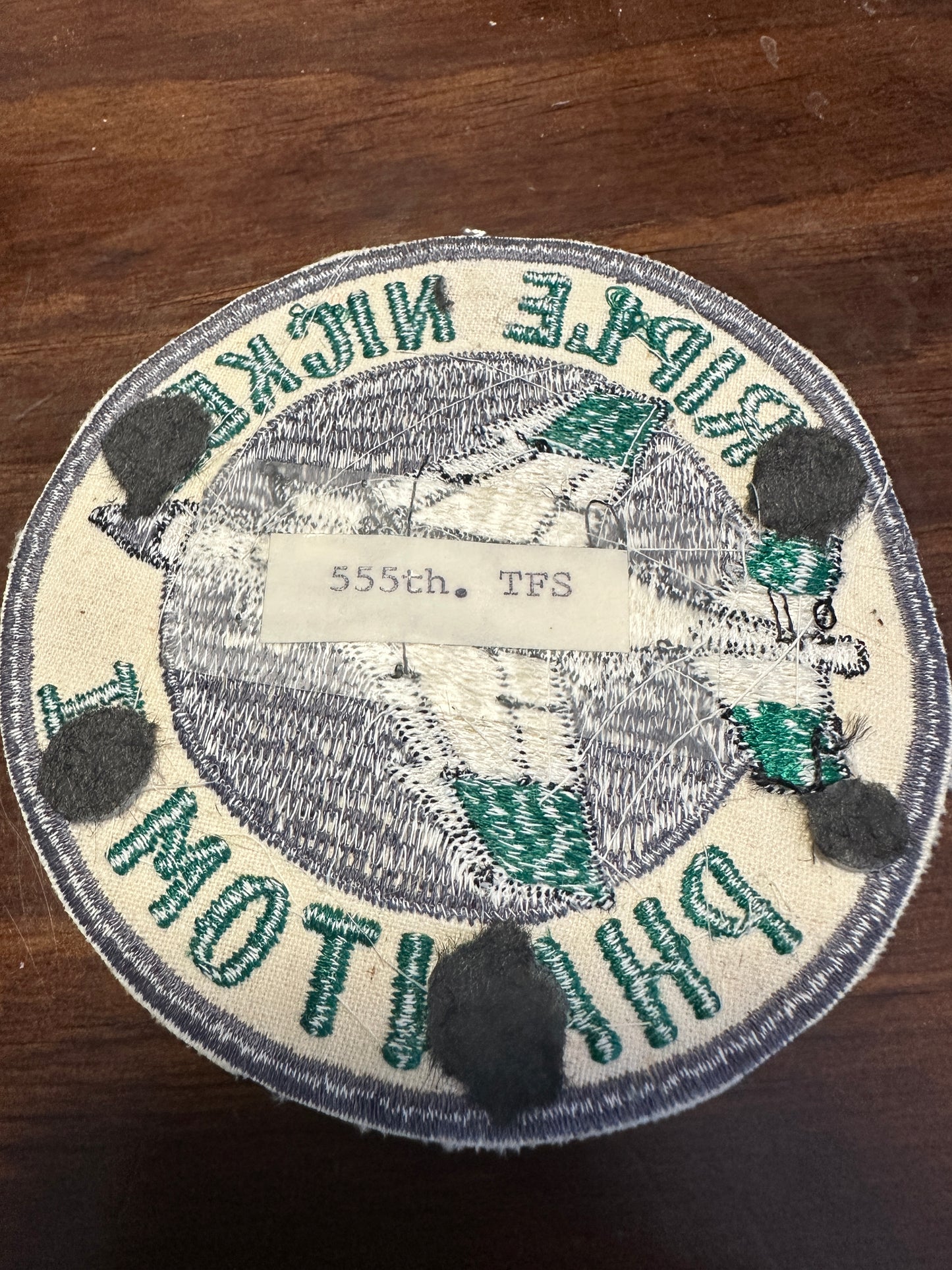 Vintage USAF 555th Tactical Fighter Squadron Patch - Triple Nickel Phantom II