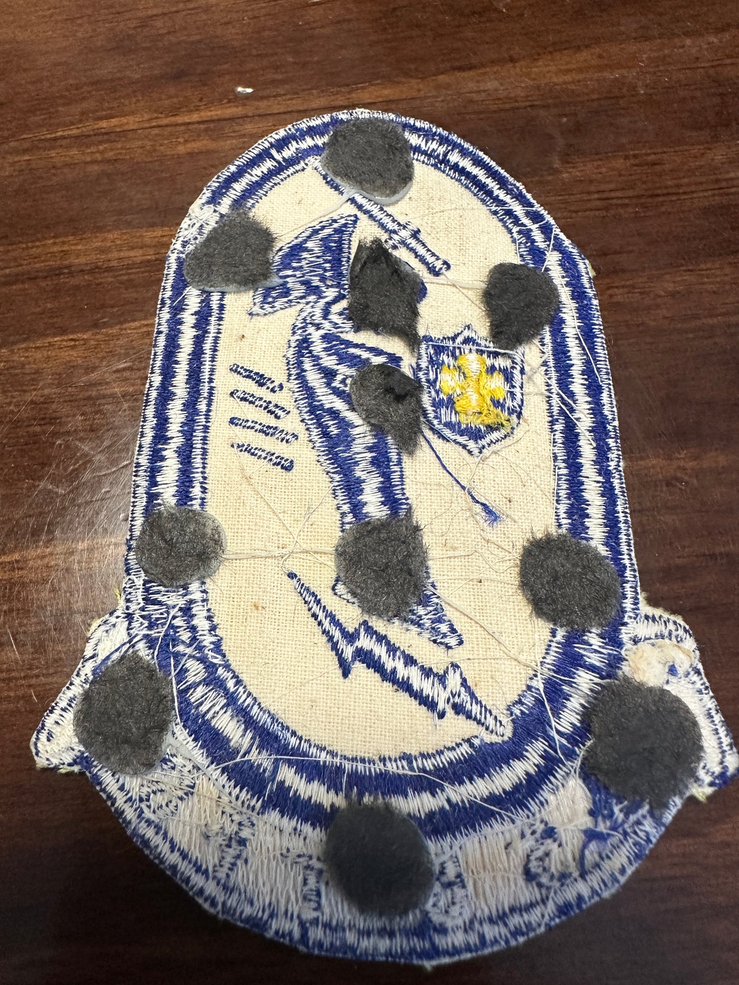 Vintage USAF 558th Tactical Fighter Squadron Patch - Blue Ghosts