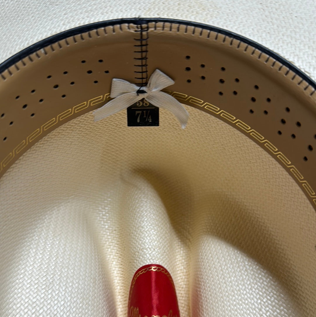 Vintage Wrangler Straw Cowboy Hat size 7 1/4