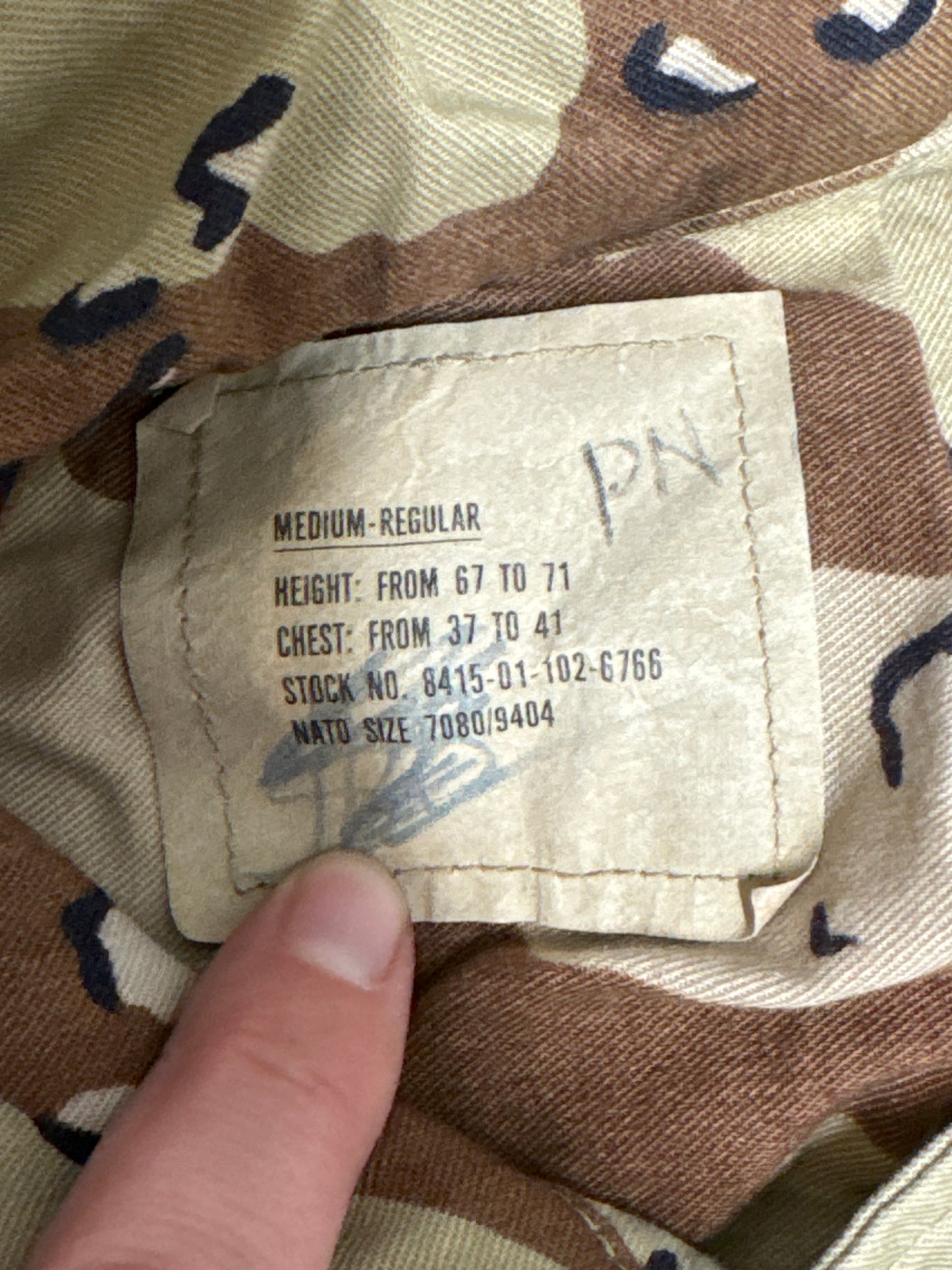Vintage Military Chocolate Chip Camo Jacket-Medium Regular