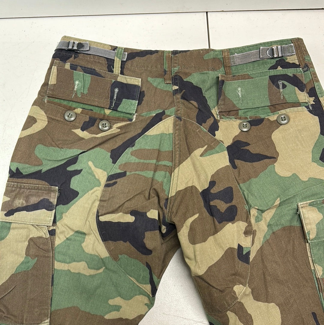 US Army Camo Cargo Pants Size Medium X-Short