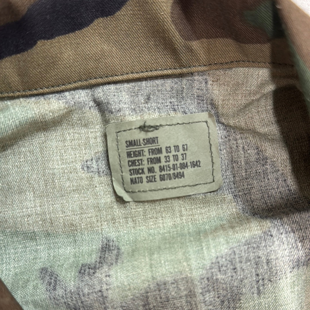 Vintage US Military Camo Jacket Small Short