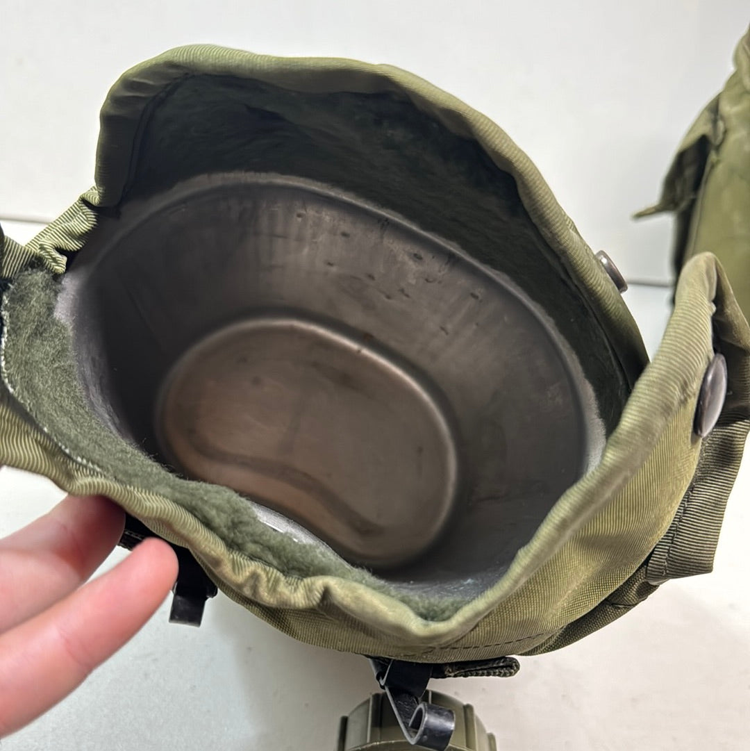 Vintage Military Canteens with Nylon Covers Lot of 2