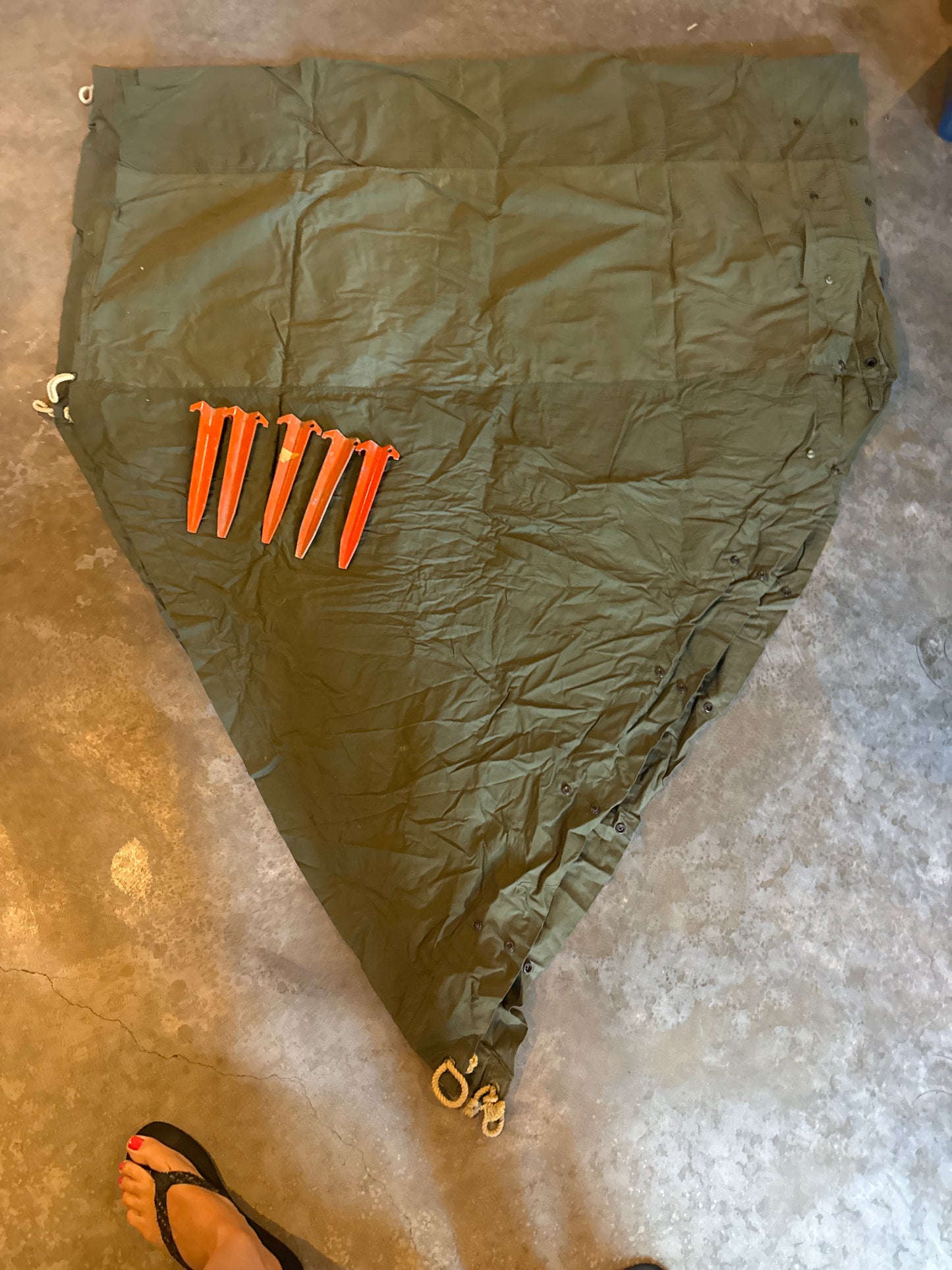 Vintage US Military Half Tent DLA 100-78-00376