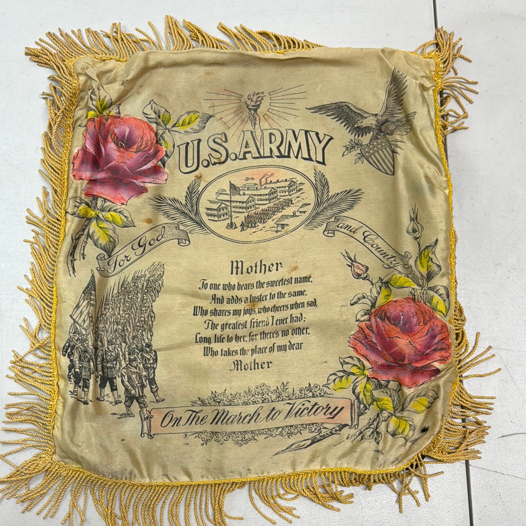 Vintage US Army Mother Pillow