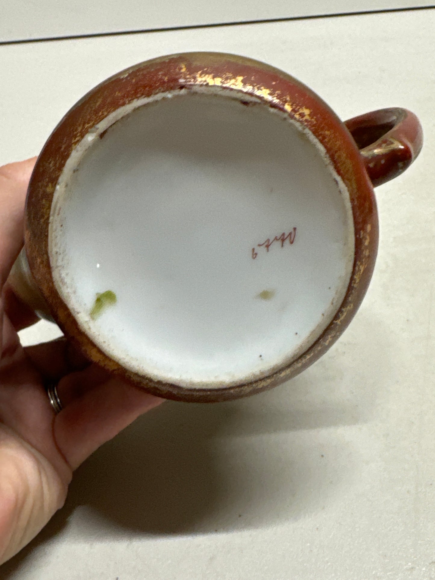 Vintage Shaving Mugs with flowers