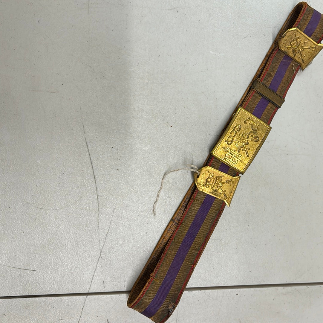 Vintage Odd Fellows Patriarchs Miltant Pettibone Bros Belt