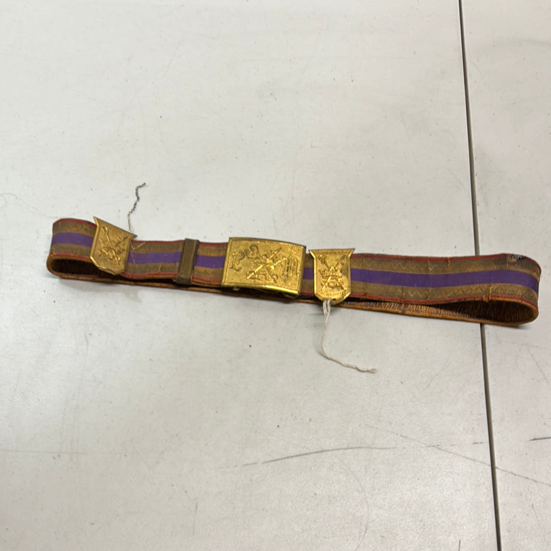 Vintage Odd Fellows Patriarchs Miltant Pettibone Bros Belt