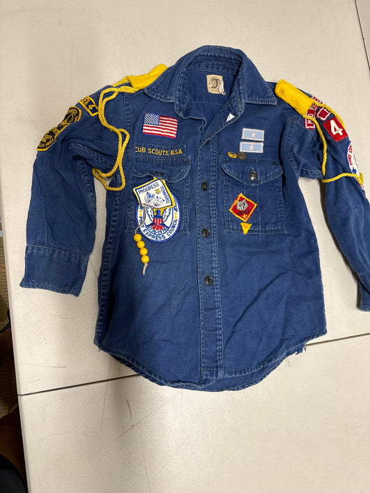 Vintage Cub Scout boys Uniform Shirt