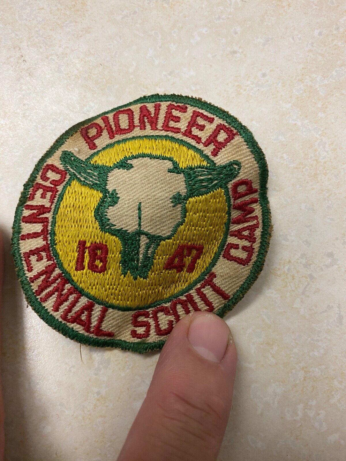 1947 Pioneer Centennial Scout Camp Patch - Utah