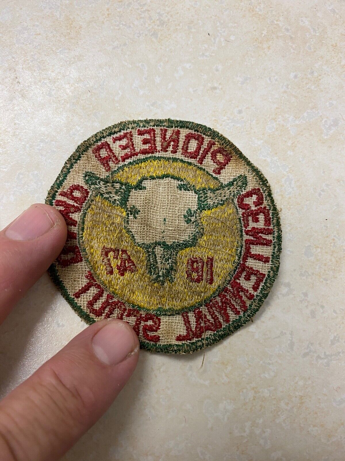 1947 Pioneer Centennial Scout Camp Patch - Utah