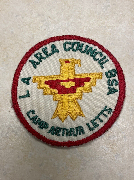 Camp Arthur Letts Cut Edge Twill Camp Patch - LA Area Council