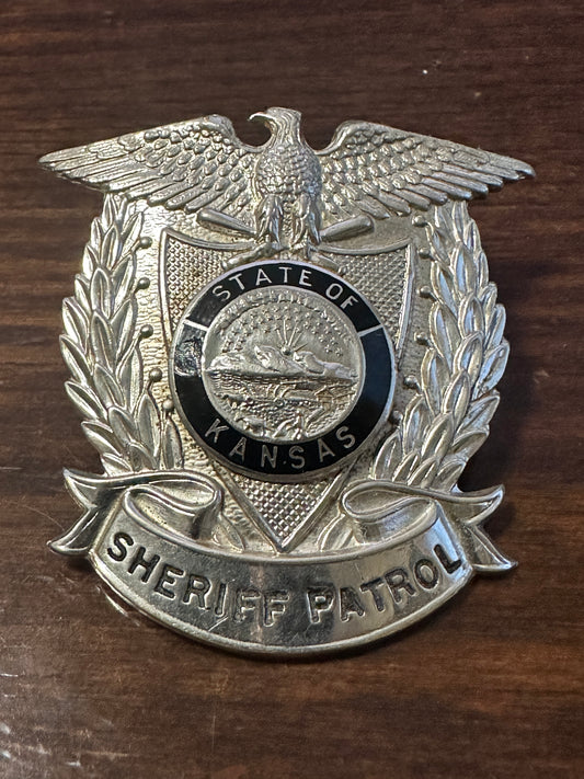 Vintage Kansas Sheriff Patrol Hat Badge