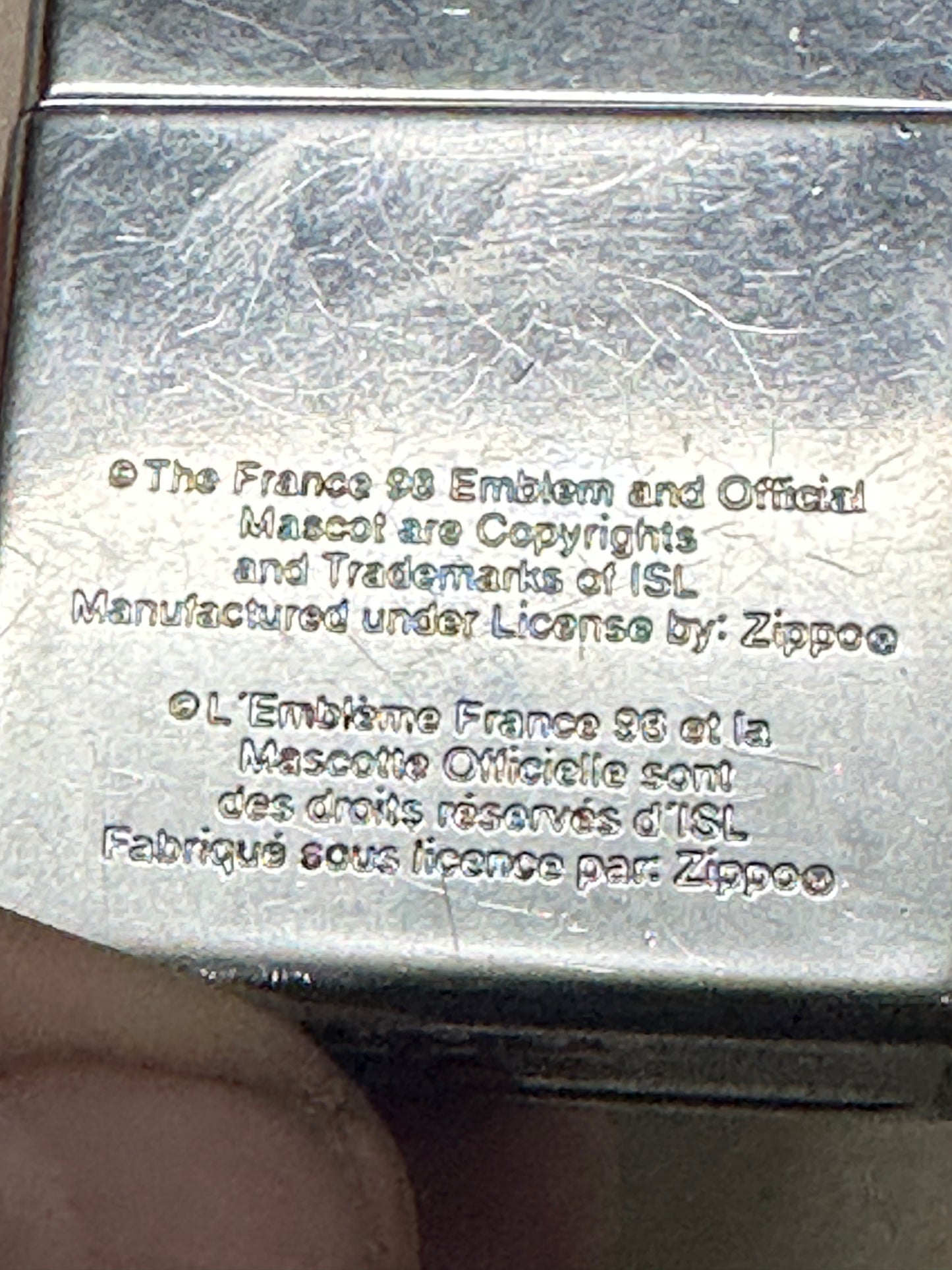 1998 France Zippo