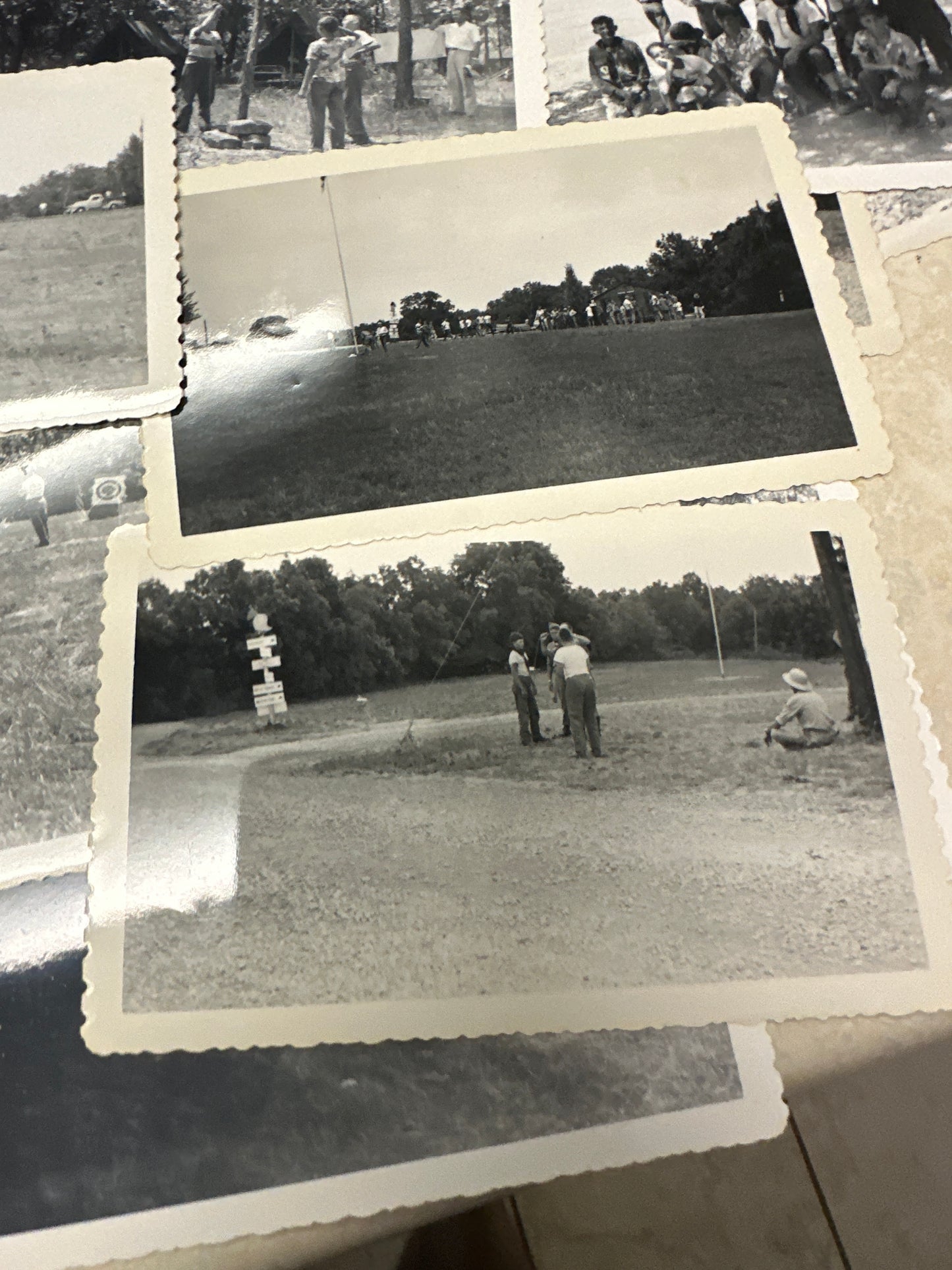 Lot of 52 1950's Photographs From Boy Scout Camp Jayhawk in Kansas