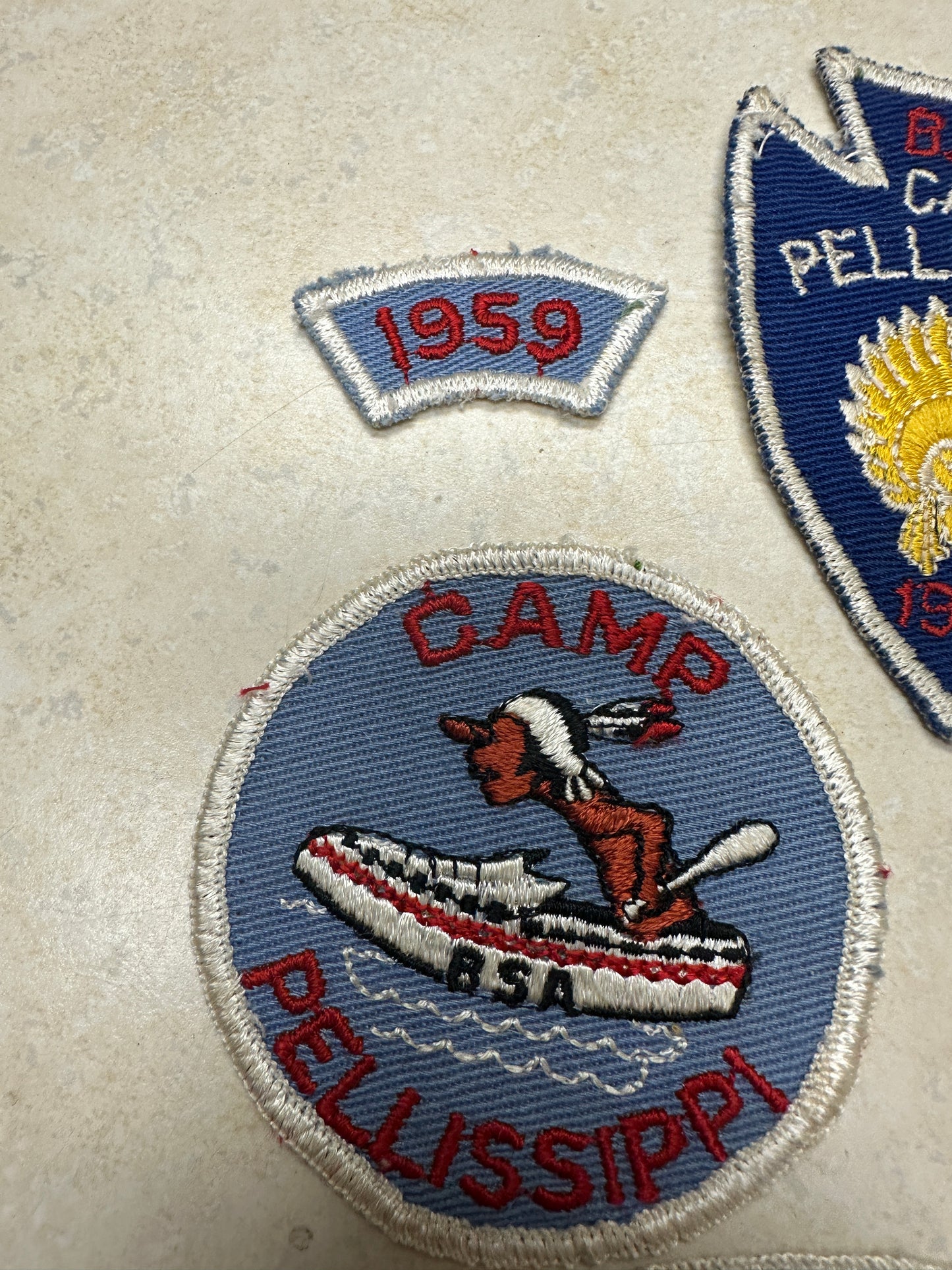 Lot of Camp Pellissippi Camp Patches - Tennessee