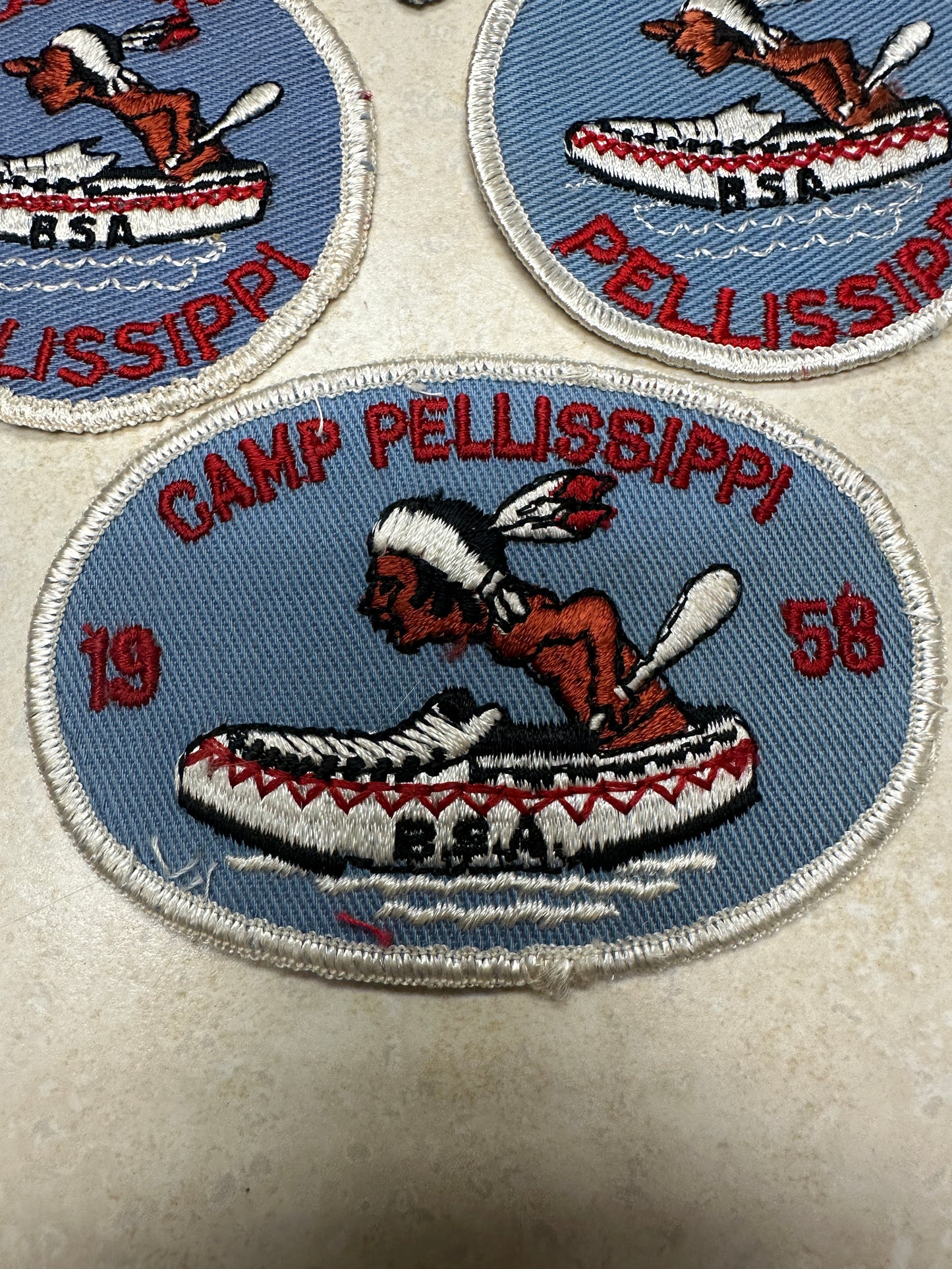 Lot of Camp Pellissippi Camp Patches - Tennessee