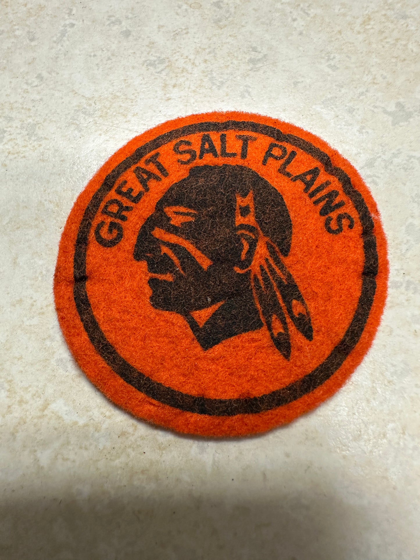 Vintage Boy Scout Great Salt Plains Felt Council Patch CP - Oklahoma