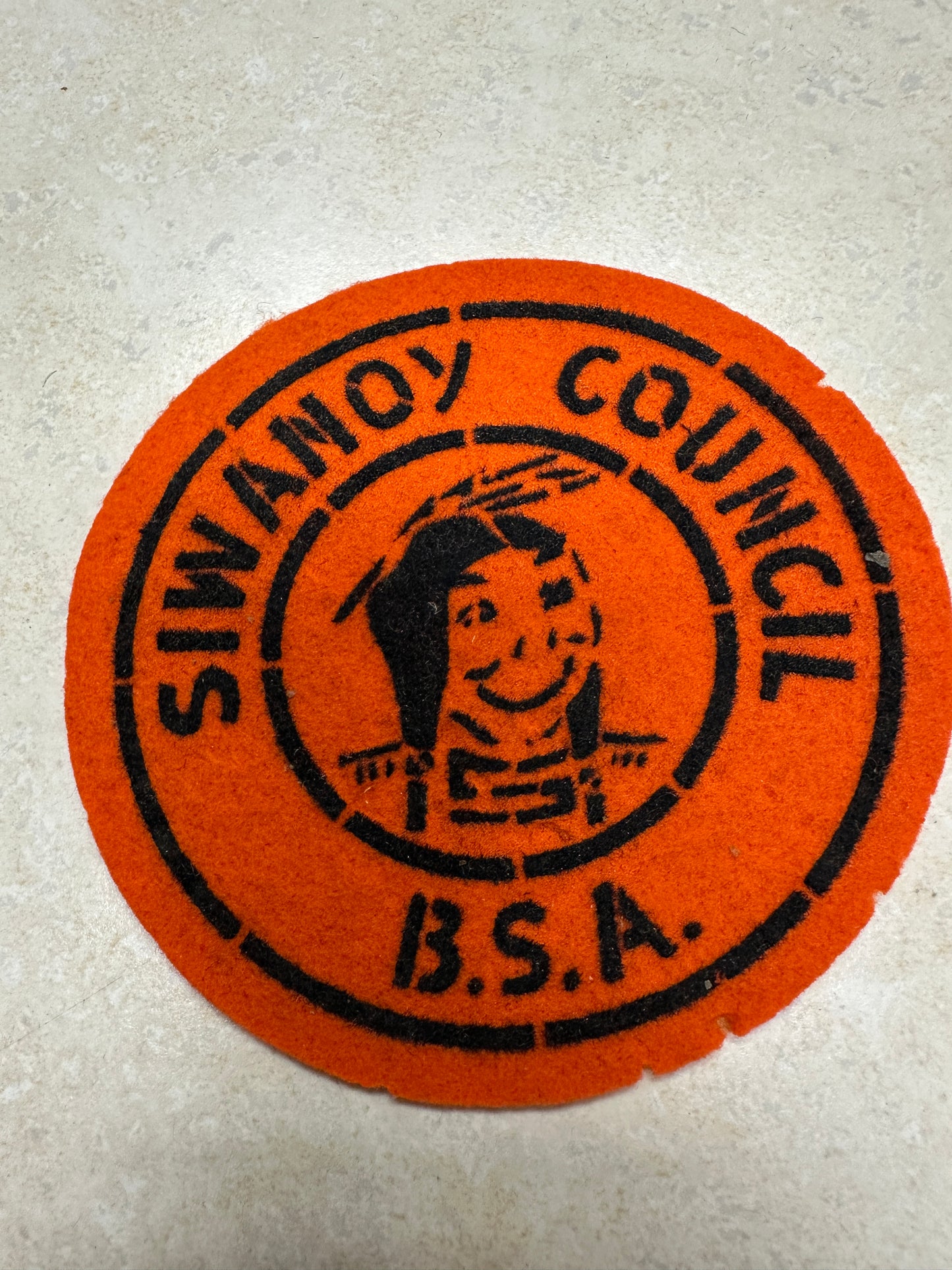 Vintage Boy Scout Swanky Council Felt Council Patch CP