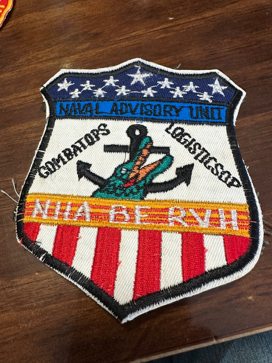 Vintage US Navy Vietnam Naval Advisory Unit Nha Be RVH Patch