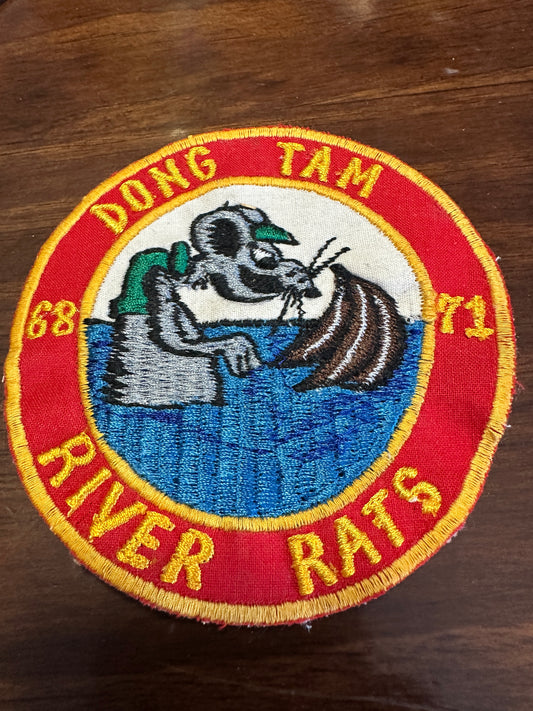 Vintage US Navy Vietnam River Rats Dong Tam Patch