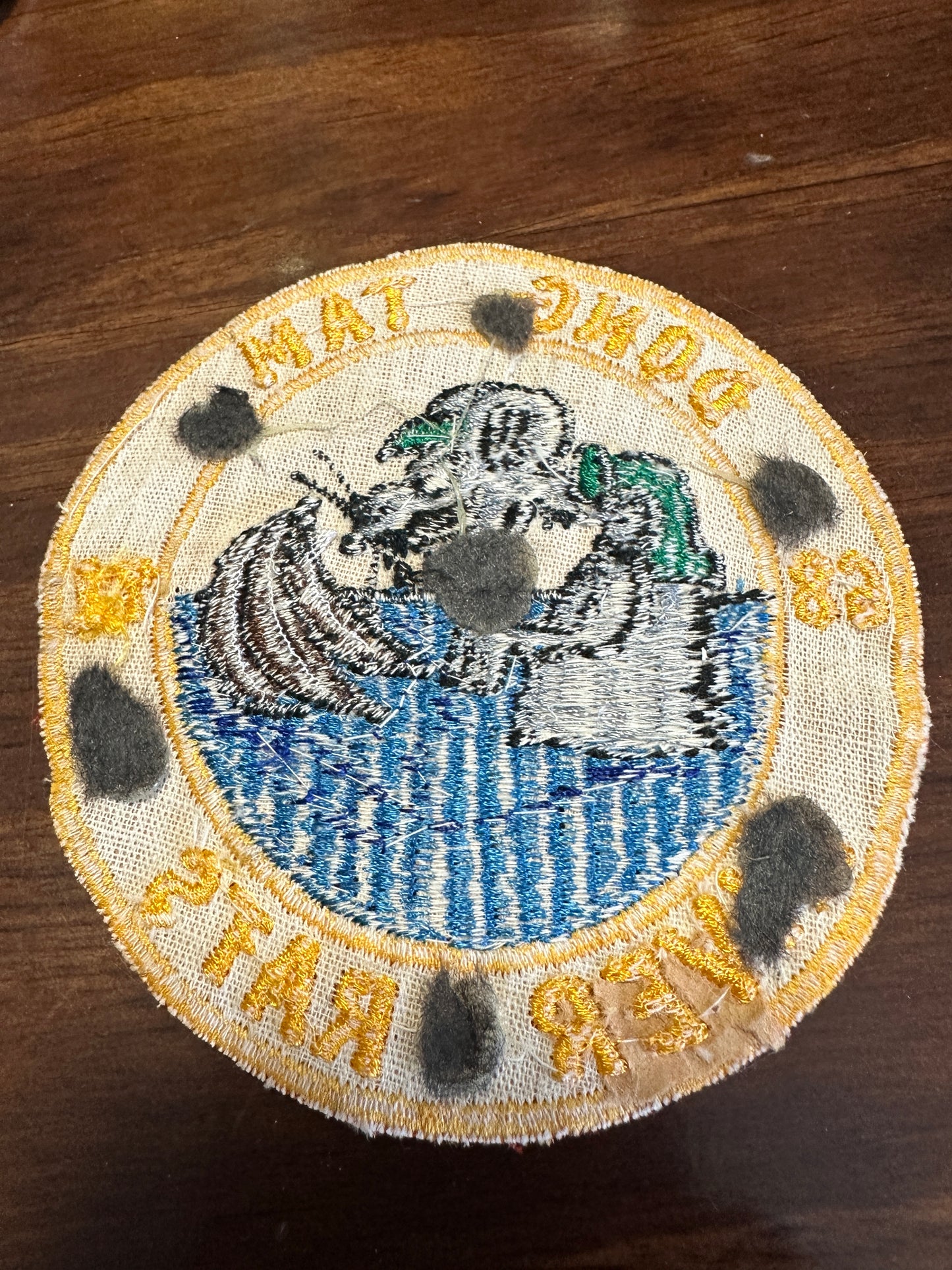 Vintage US Navy Vietnam River Rats Dong Tam Patch