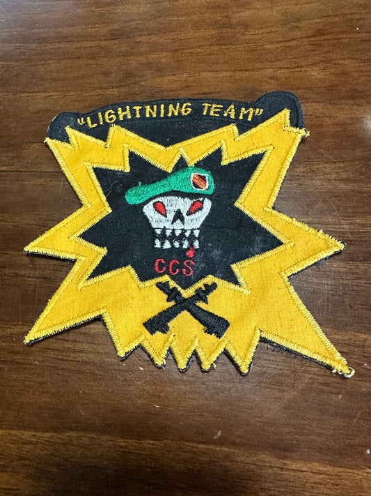 Vintage US Army Special Forces Recon Lightning Team CCS Patch