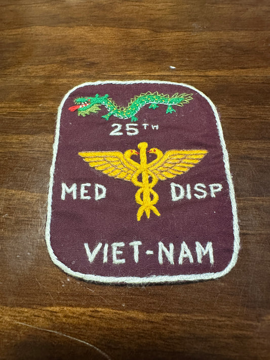 Vintage US Army 25th Medical Dispensary Vietnam Patch
