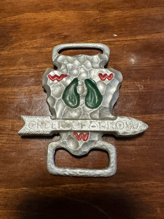 OA Lodge 401 Nakida Naou Cast Aluminum Neckerchief Slide