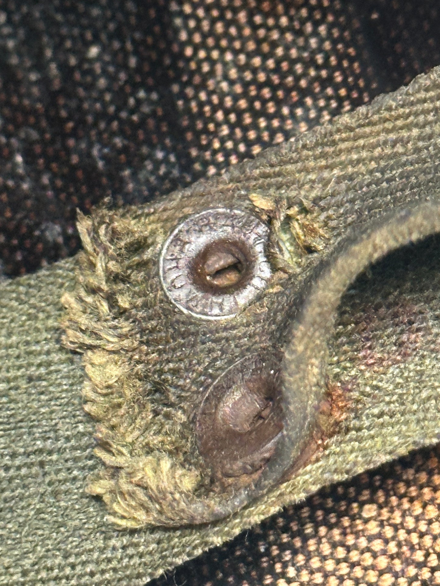 US Military M1 Helmet W/Liner Named Fixed Bale