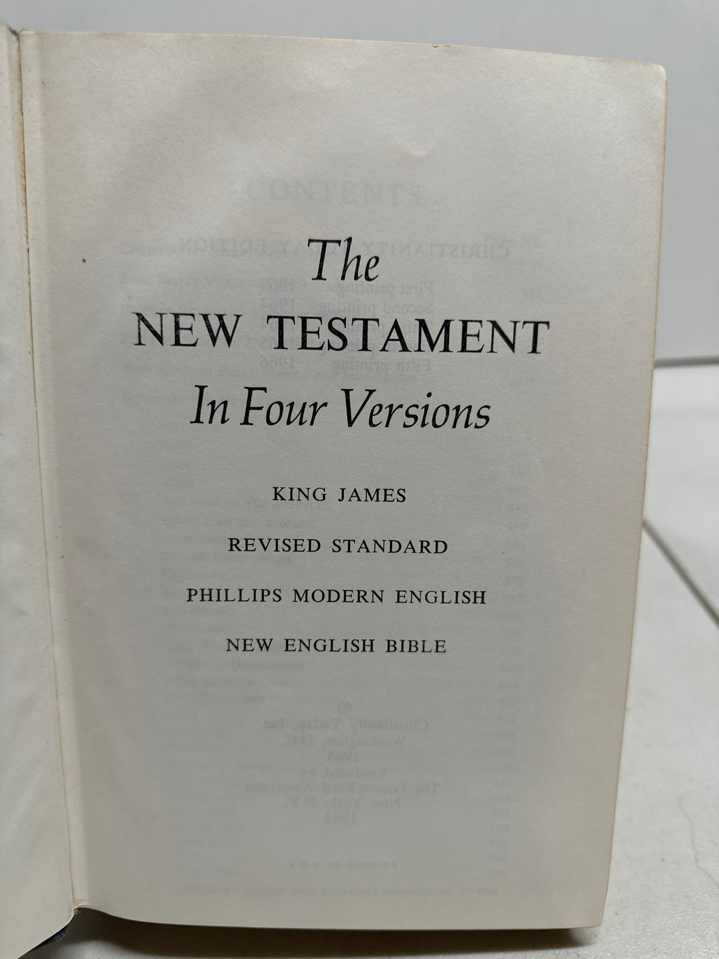 1966 The New Testament in Four Versions