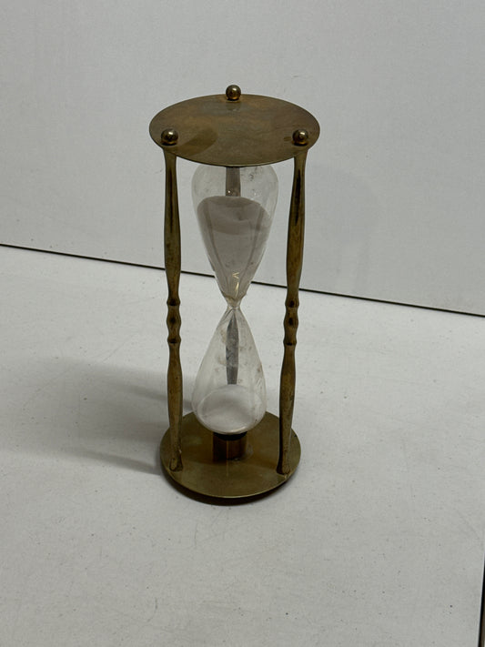 Vintage 10" Brass Hourglass