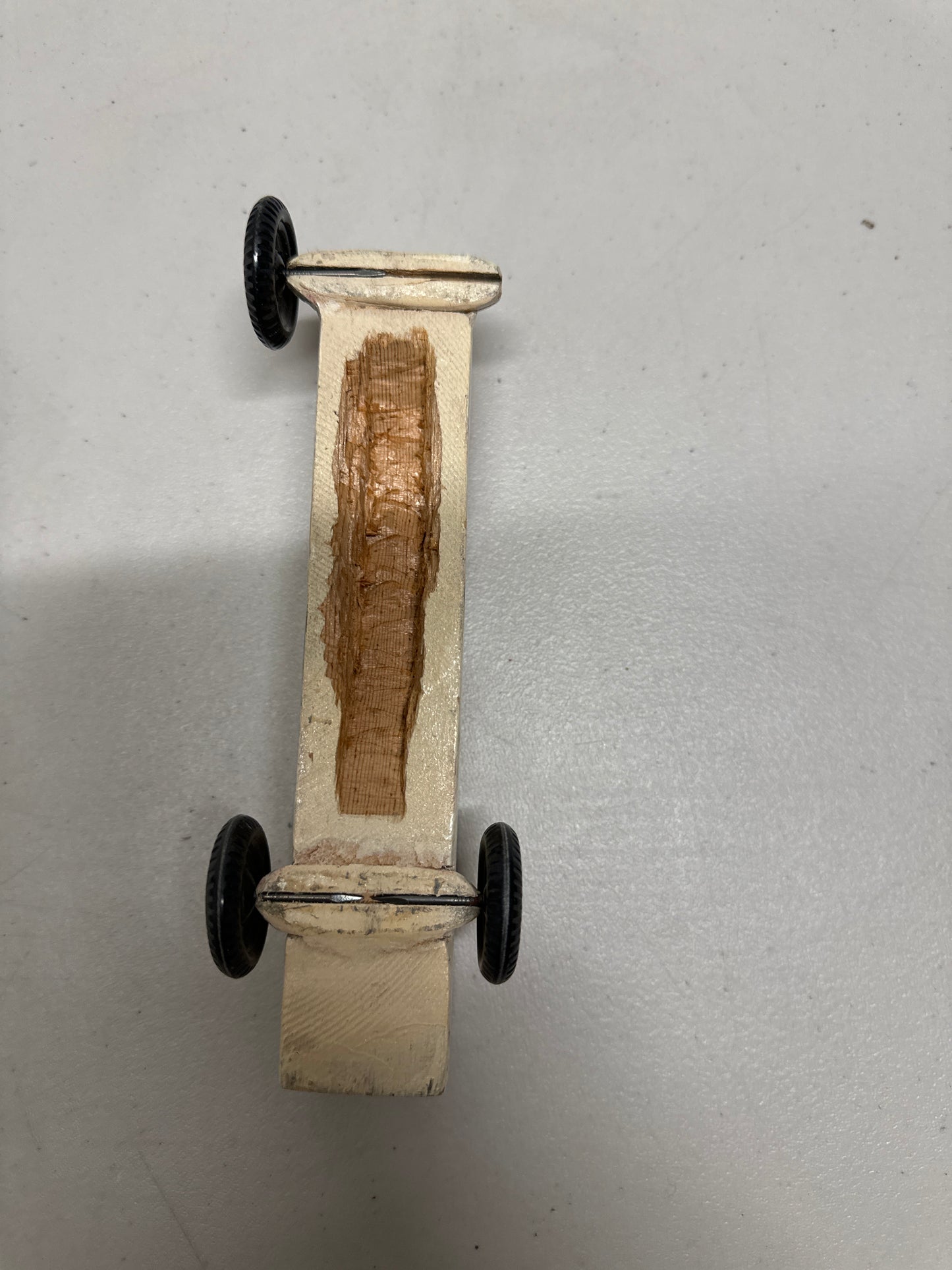 Vintage Boy Scout Pine Wood Derby Car