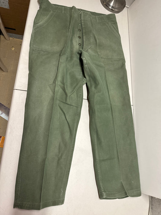 US Military Vintage Sateen Pants 42" X 33"