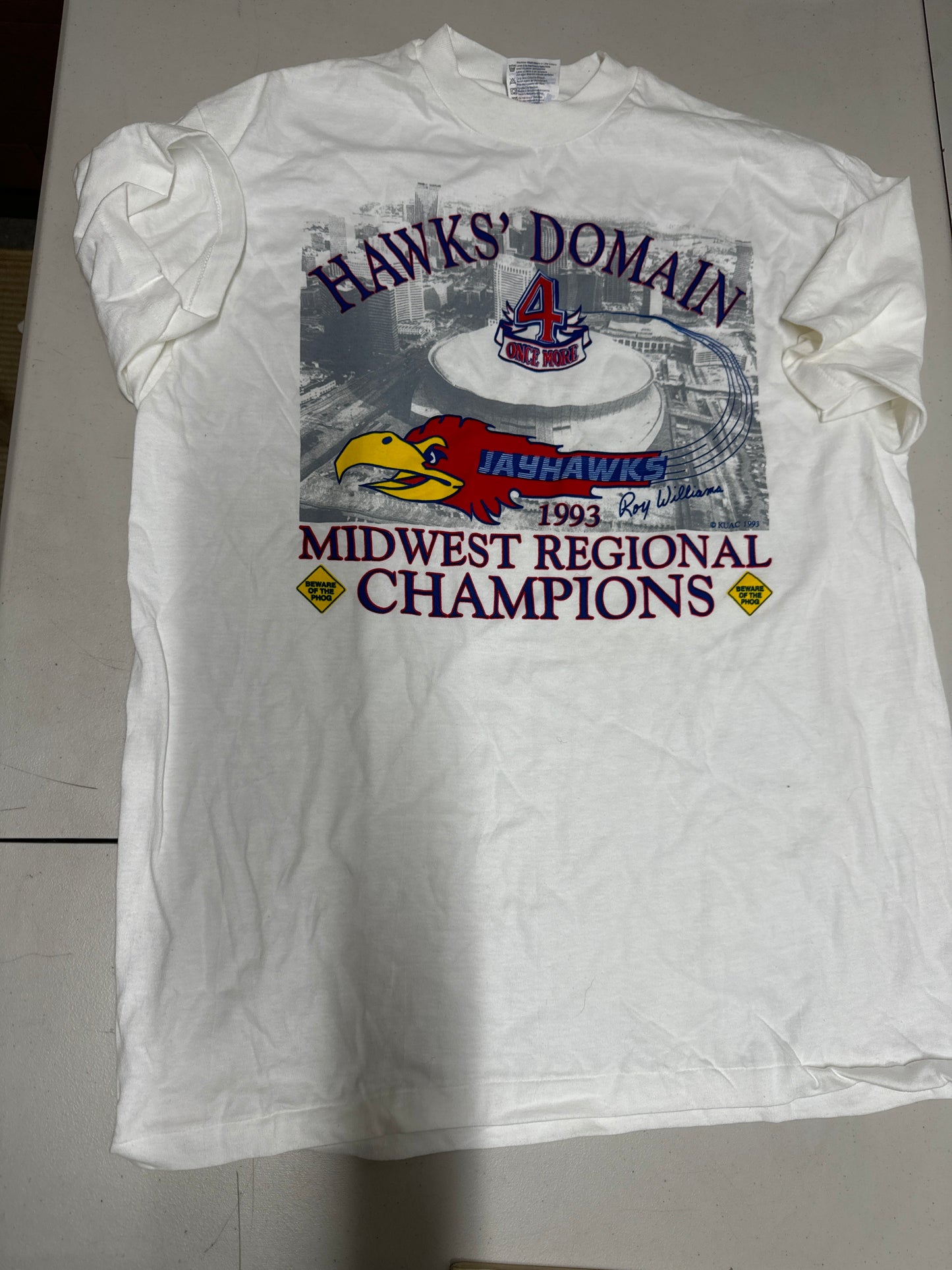 1993 KU Jayhawks Midwest Regional Champs T-Shirt