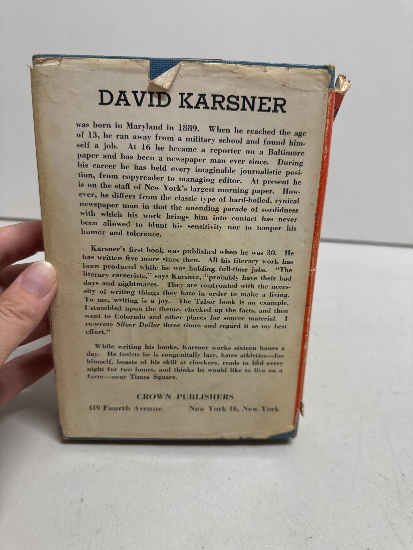 Silver Dollar The Story of The Tabors David Karsner