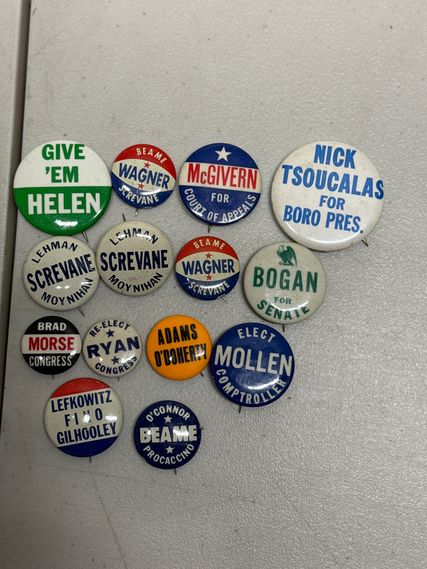 Vintage Political Pins Lot of 14