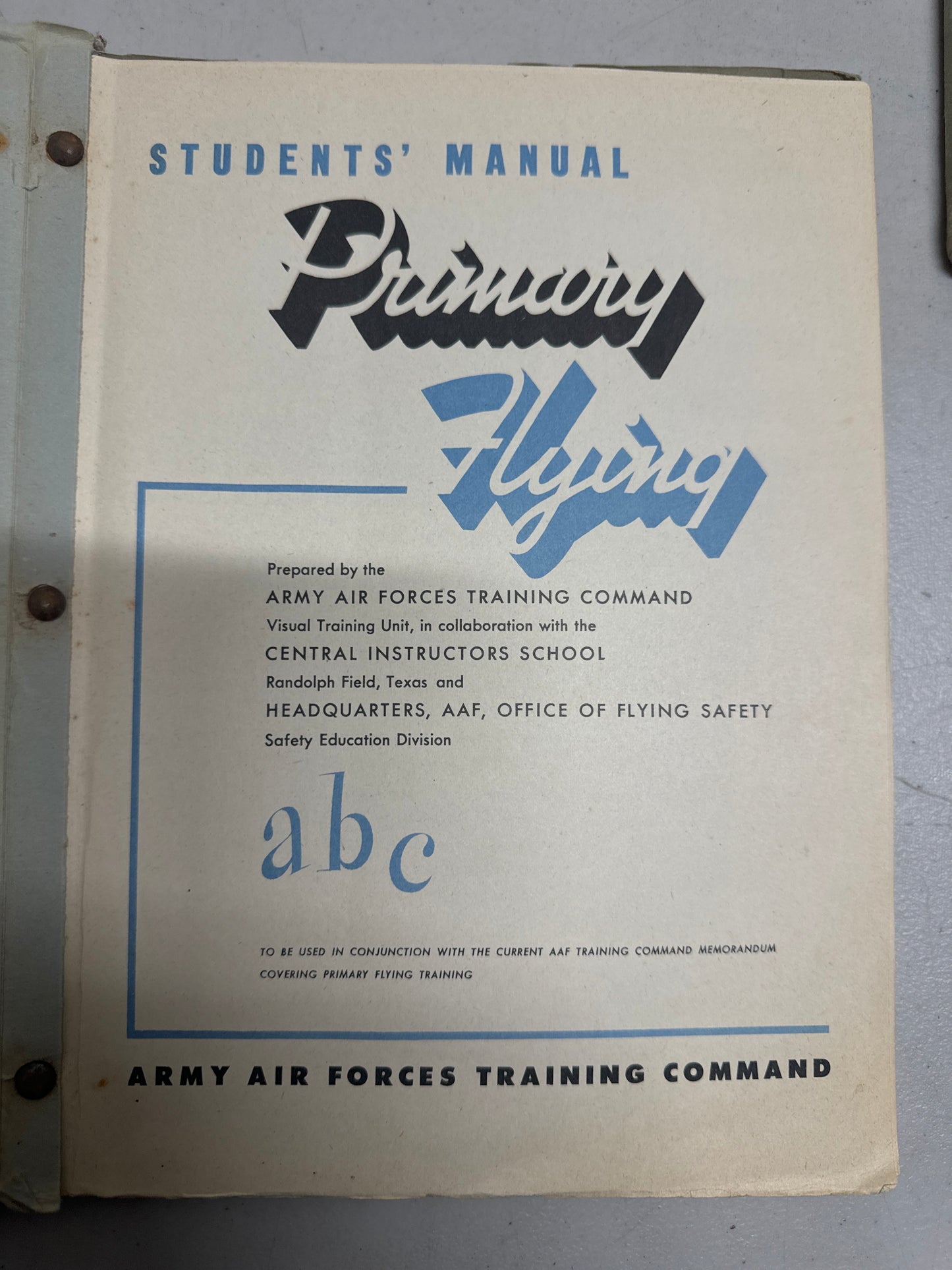 Vintage Lot of 4 Army Air Forces Training Manuals