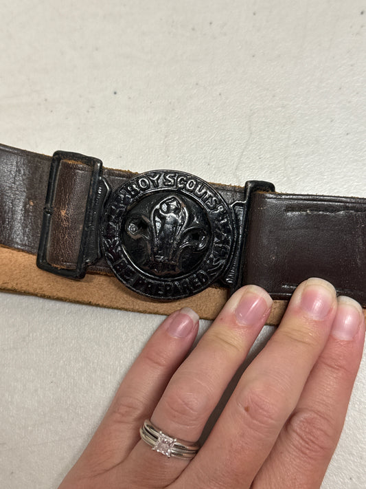 Vintage Leather Scout Belt