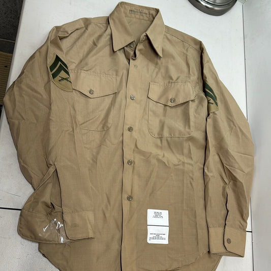 Vintage Marine Core Long Sleeve Kahki Shirt  2122