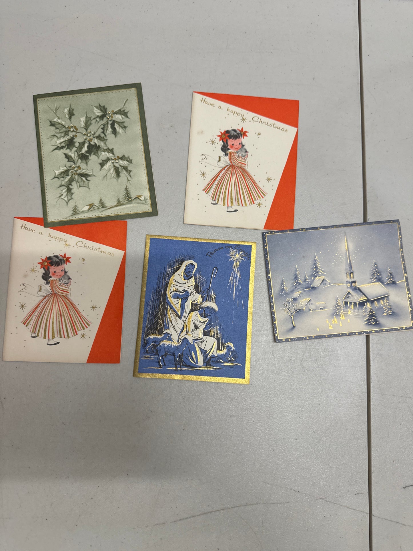 Vintage lot of Christmas Cards