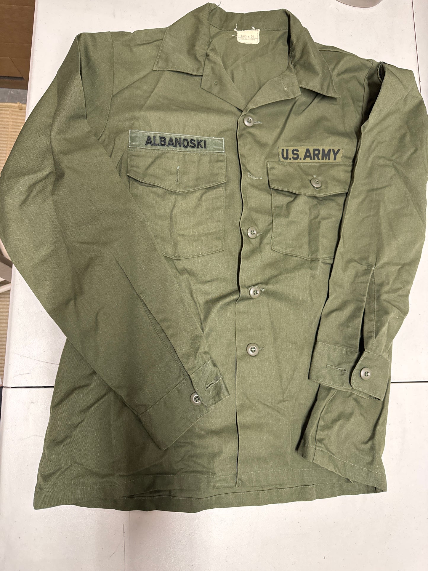 US Military Vintage shirt/Jacket 16 1/2 X 36