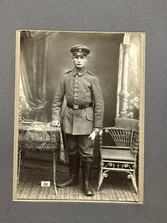 Black and White Photograph of German Soldier WWI