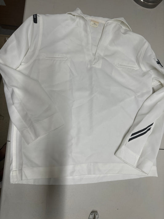 US Navy Cracker Jack White Uniform Shirt 48 L