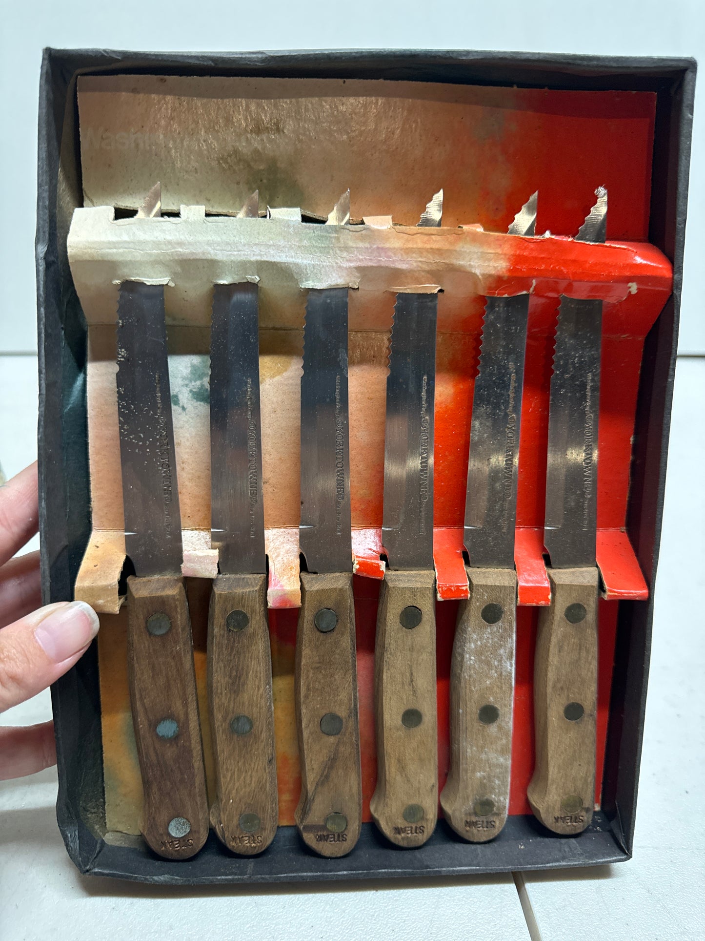 Vintage Washington Forge Steak Knife Set 6 Steak knives