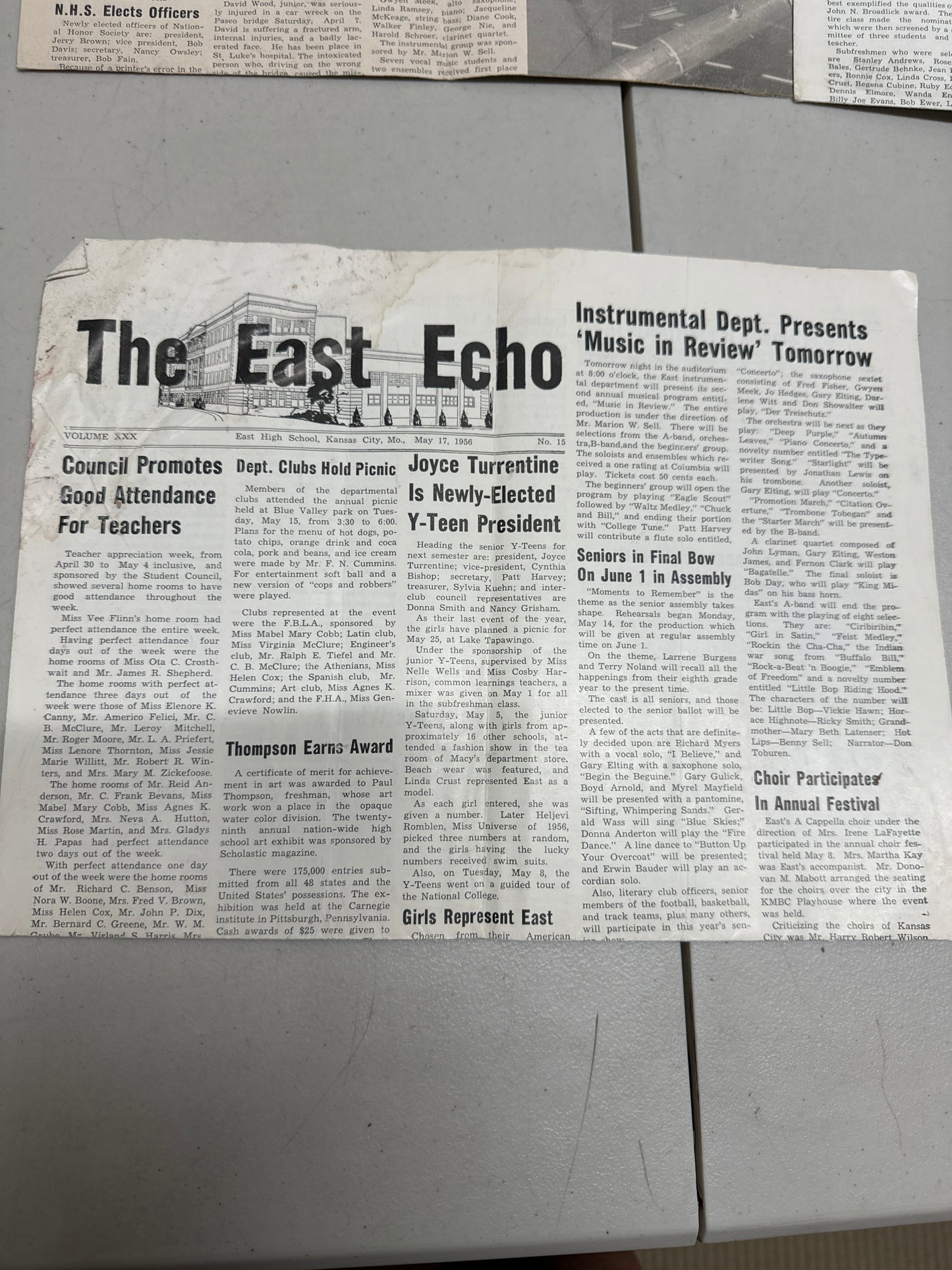 1956 The East Echo-East High School Kansas City MO